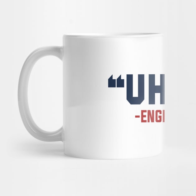 Uh-Oh England (1776) USA by TextTees